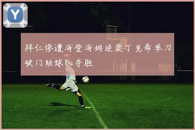 拜仁惨遭海登海姆逆袭丁克希单刀破门助球队夺胜